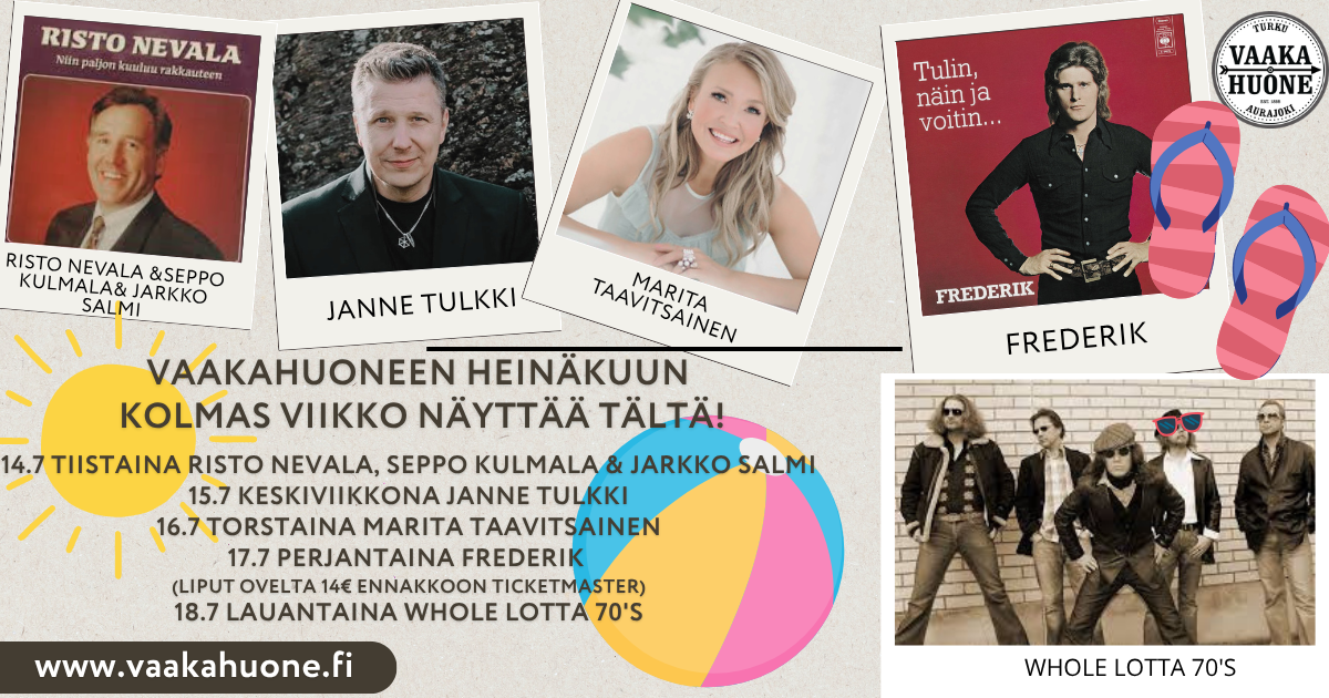 Heinäkuussa tapahtuu!!!
